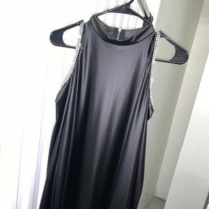 Black Dress with Rhinestones